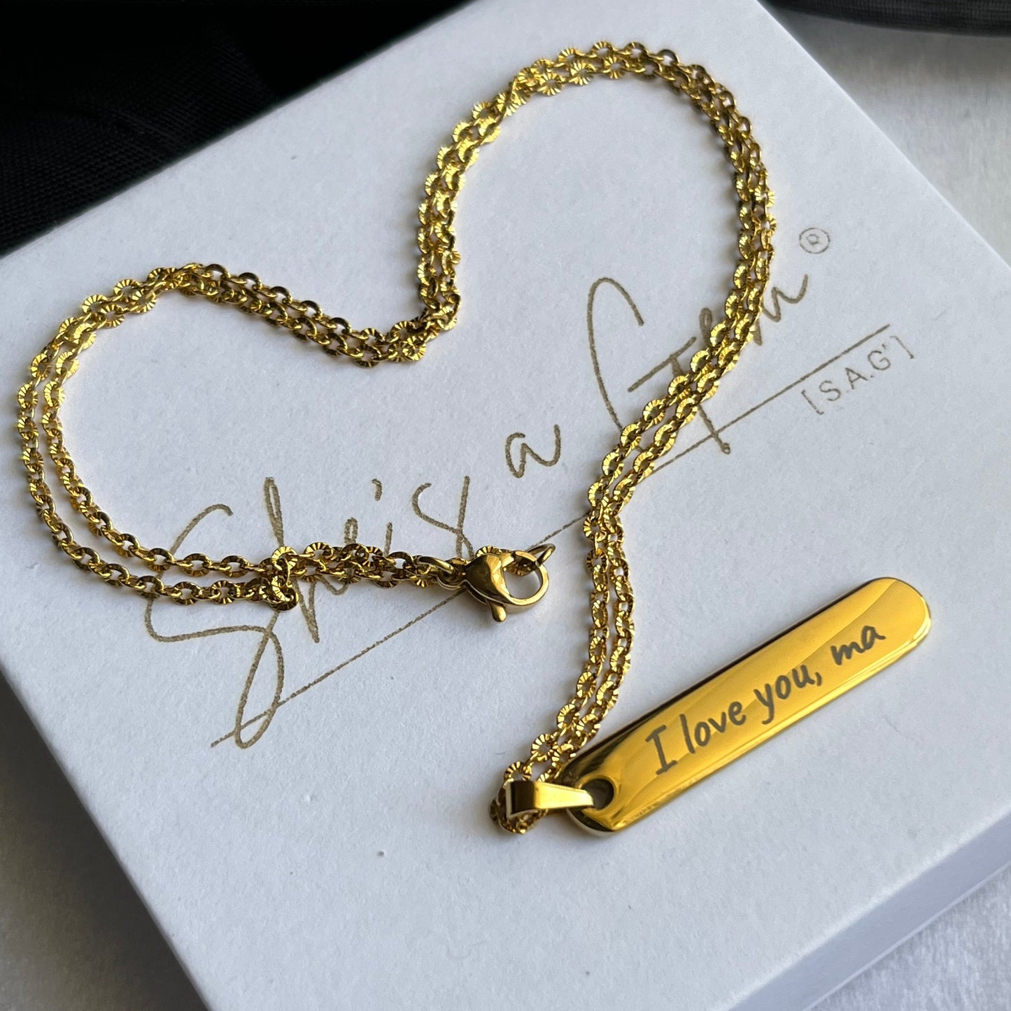 "I Love You, Ma" Necklace