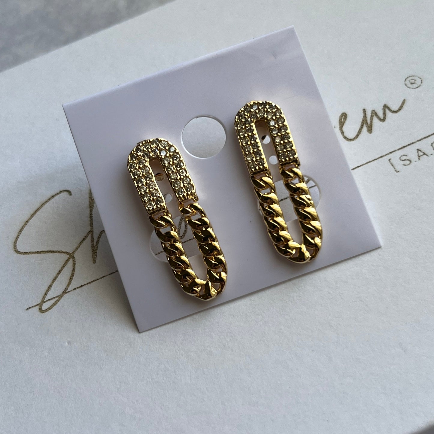 Gold Filled Twinkle Trails Zirconia Earrings