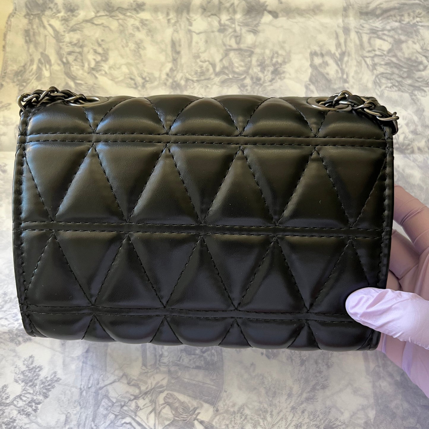 Midnight Quilted Mini Bag