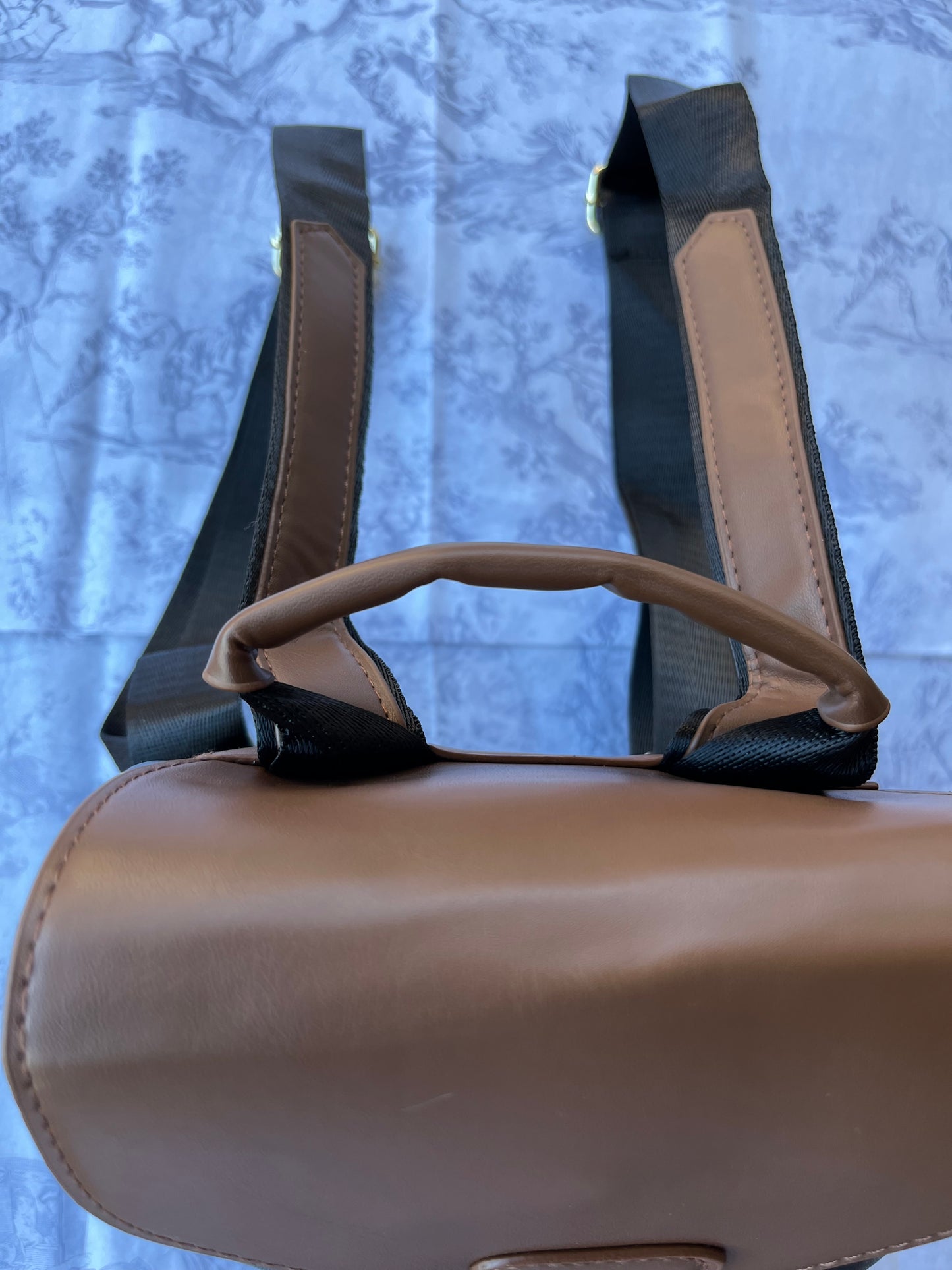 Brown/Black Everyday Luxe Quilted Backpack