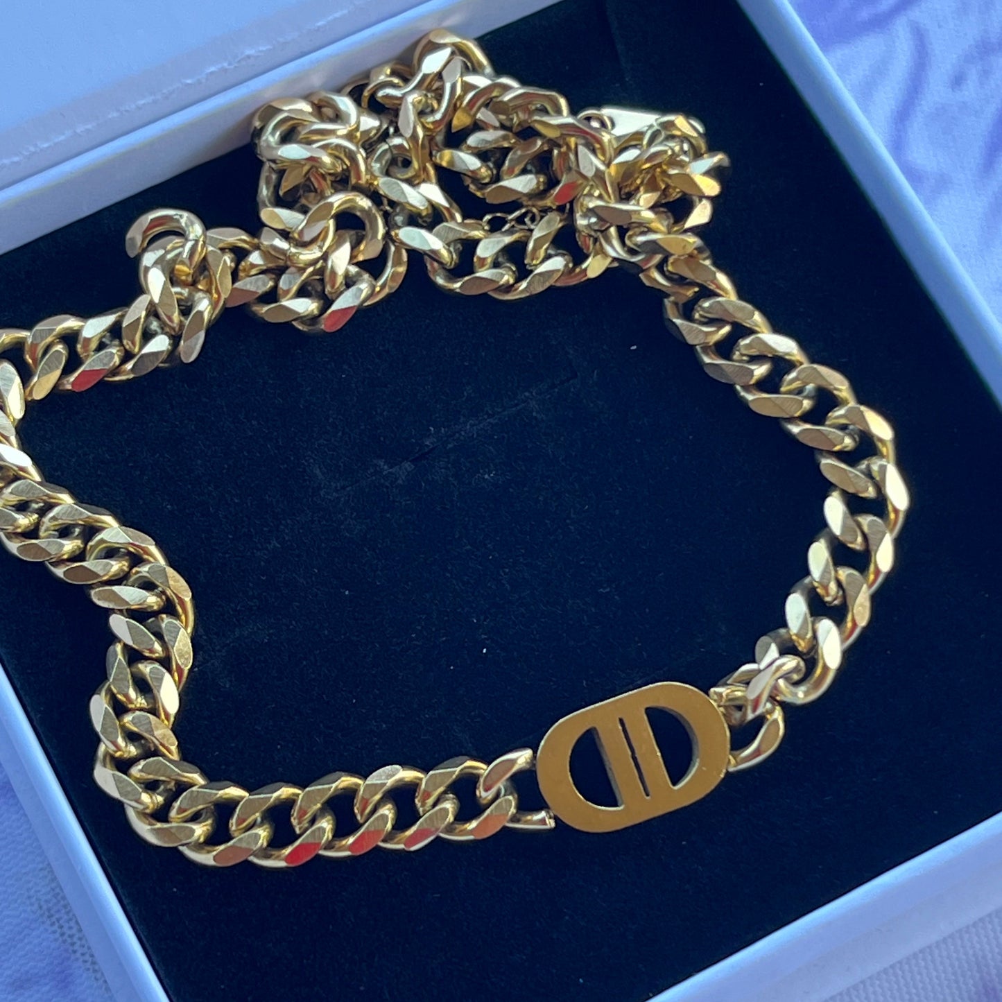 18K Gold Plated Stainless Steel Link Necklace