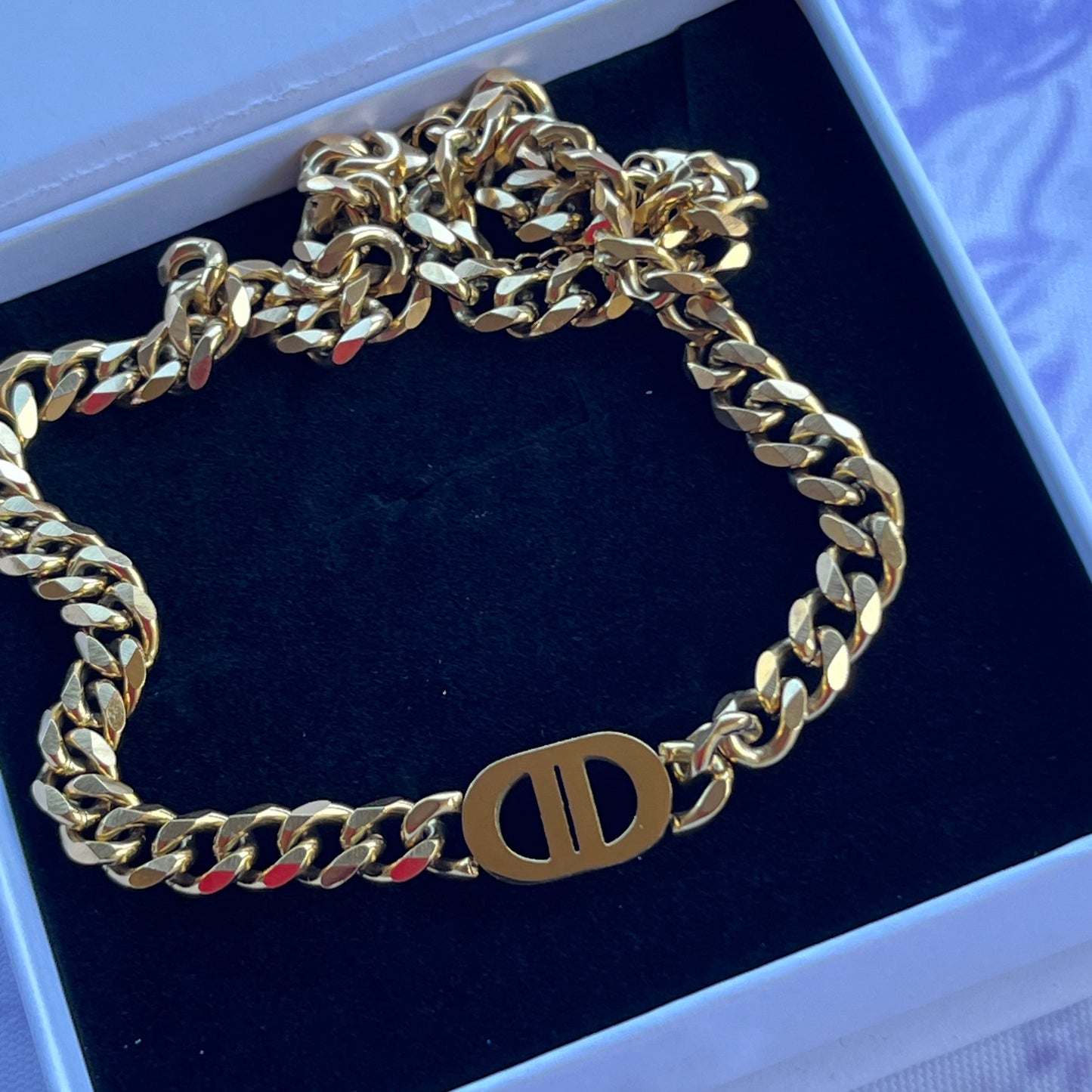 18K Gold Plated Stainless Steel Link Necklace