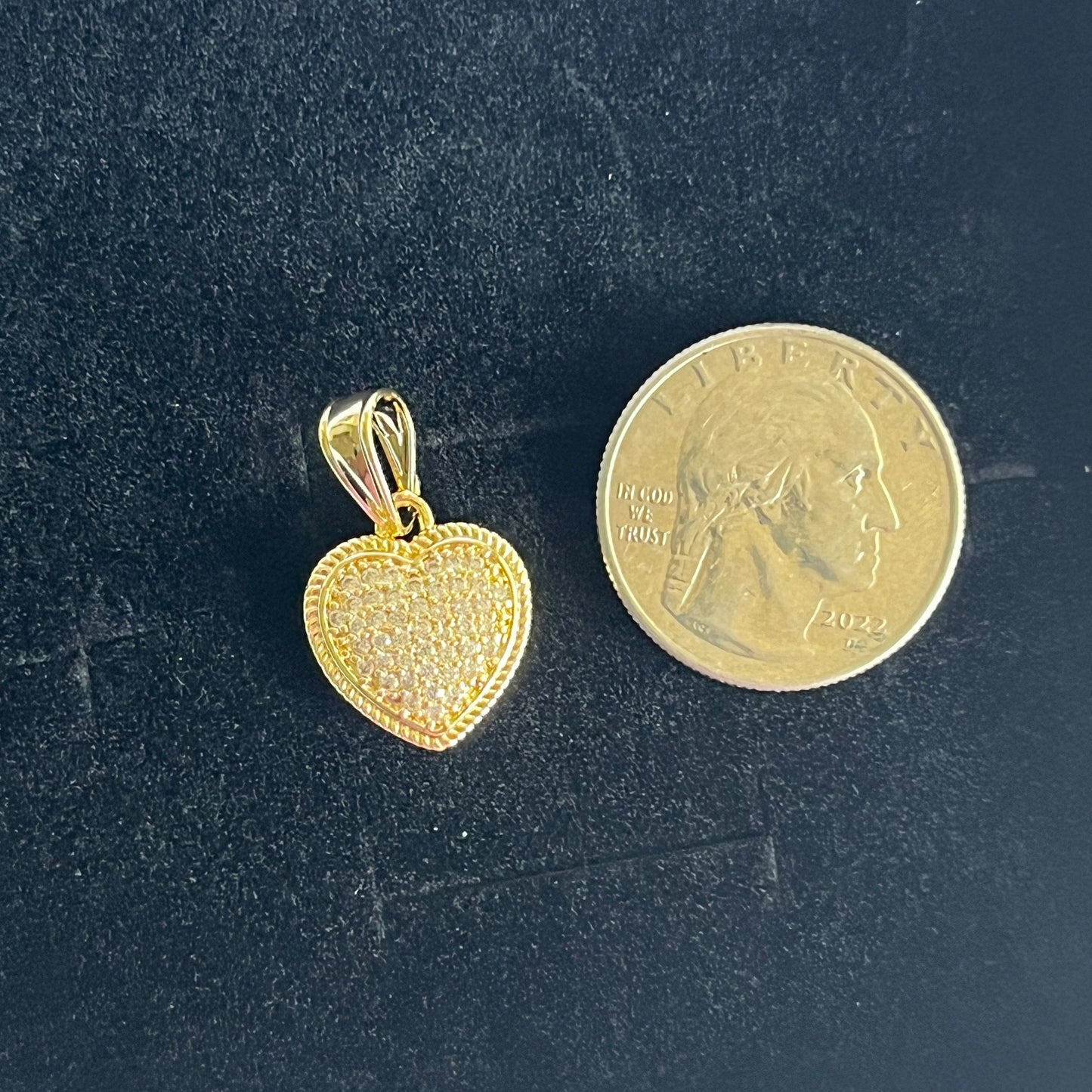 Gold Filled Florence Gem Heart Pendant