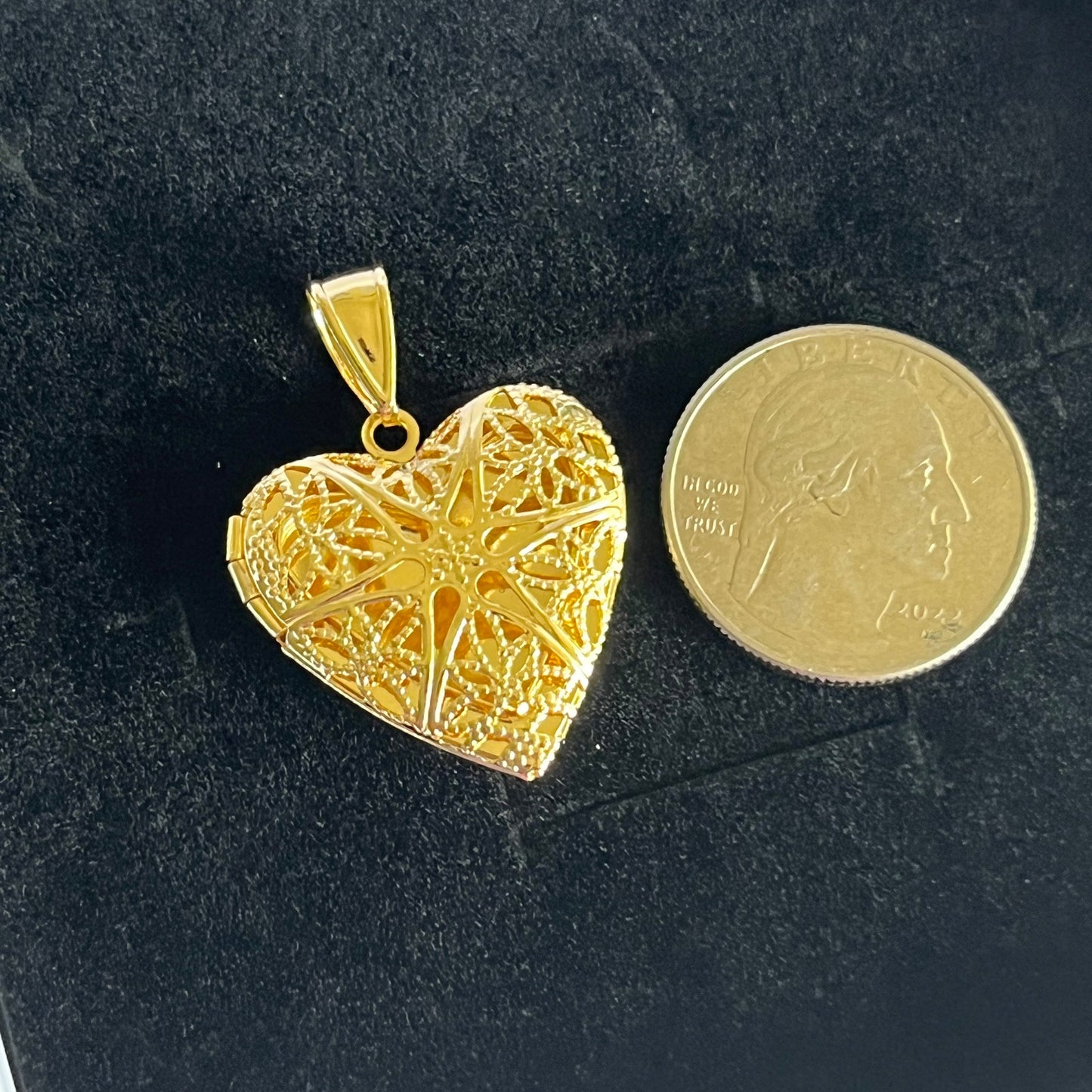 Gold Filled Heart Locket Pendant