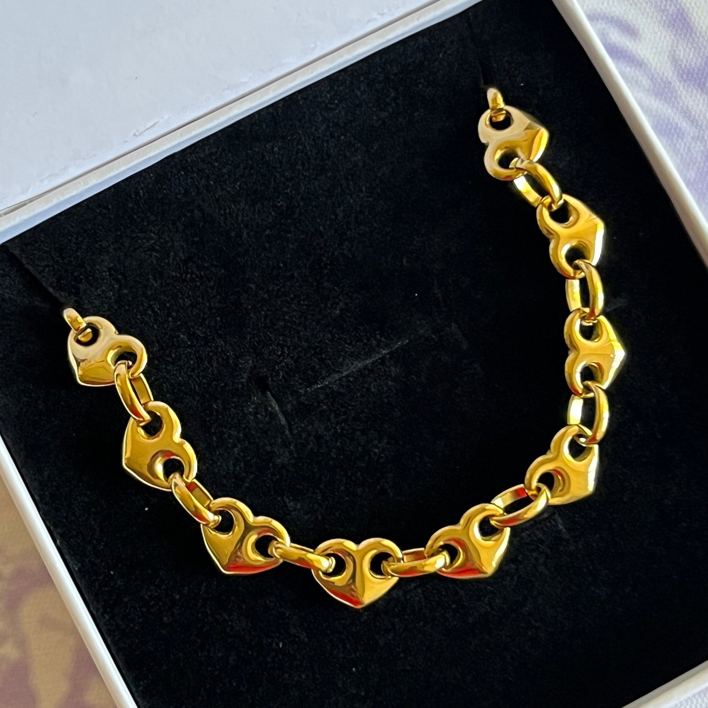 Luxe Heart Link Necklace