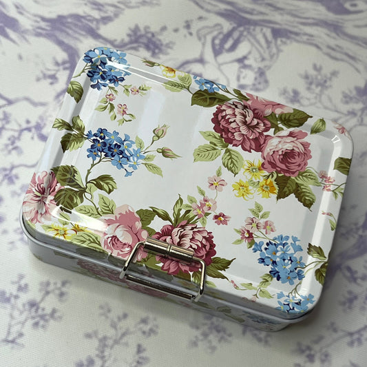 Pretty Floral Jewelry Mini Storage Box