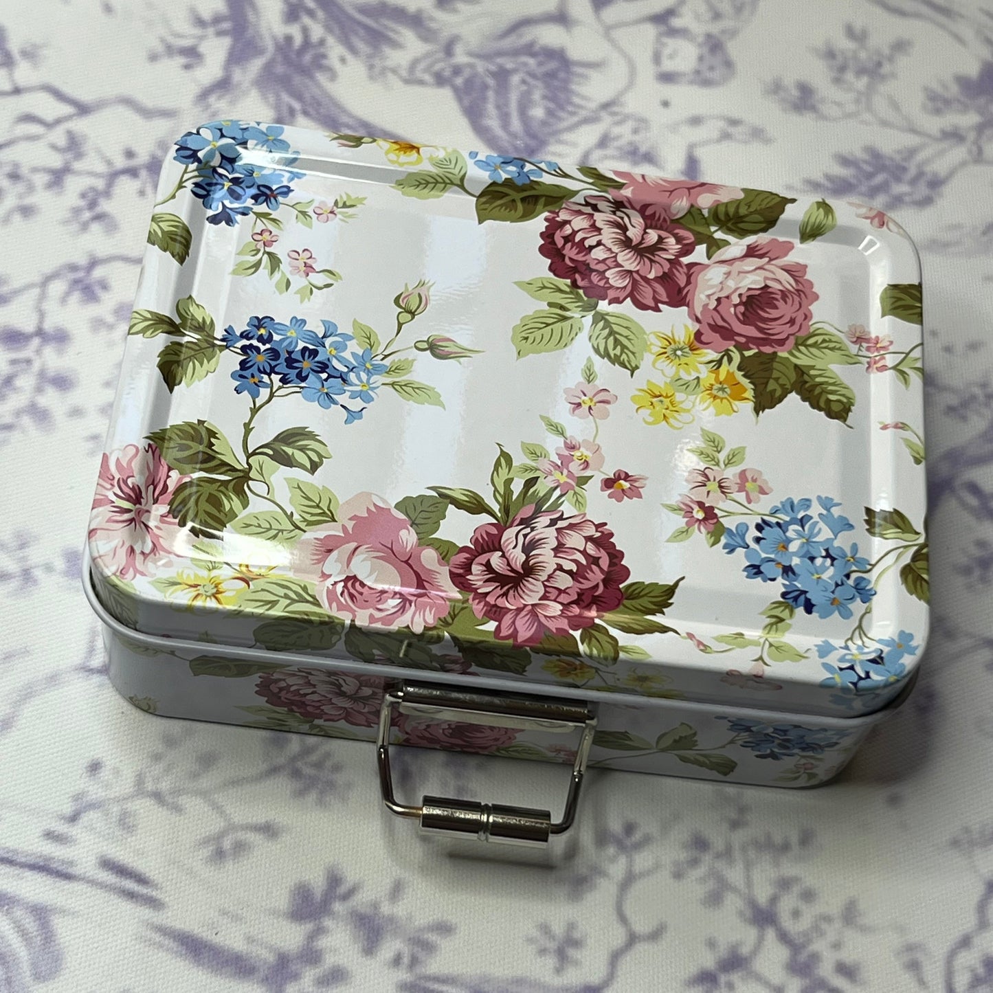Pretty Floral Jewelry Mini Storage Box
