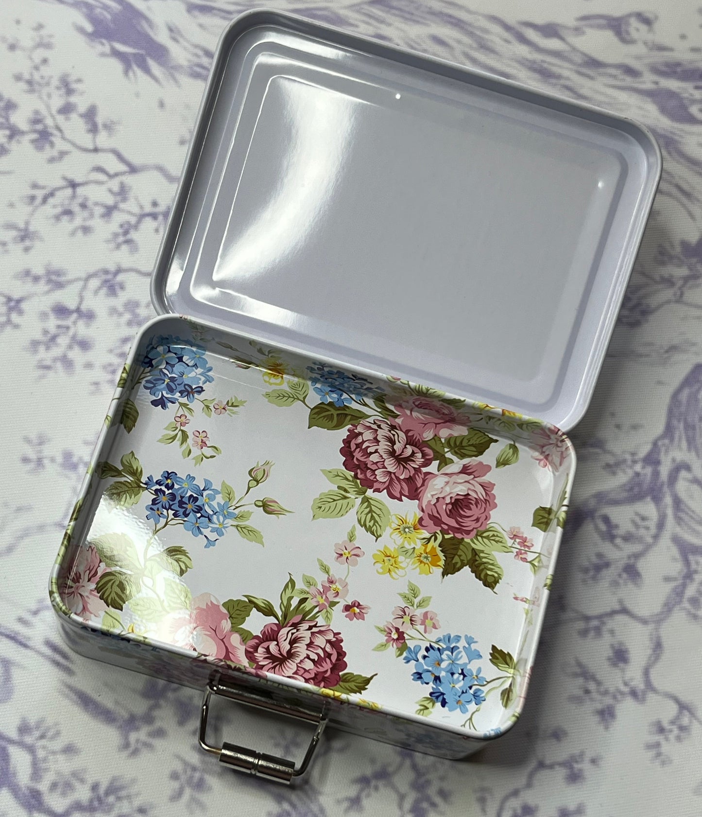 Pretty Floral Jewelry Mini Storage Box