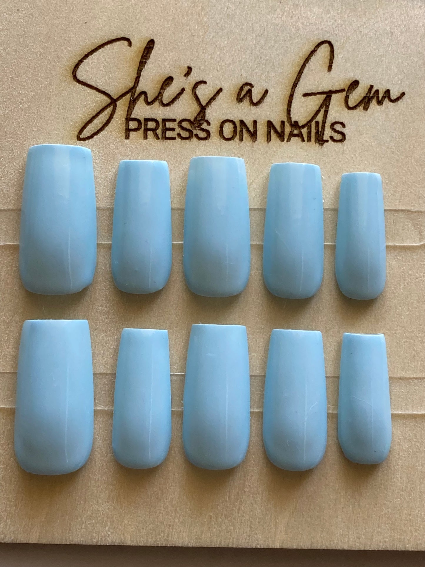 Aqua Aura-Press on Nails